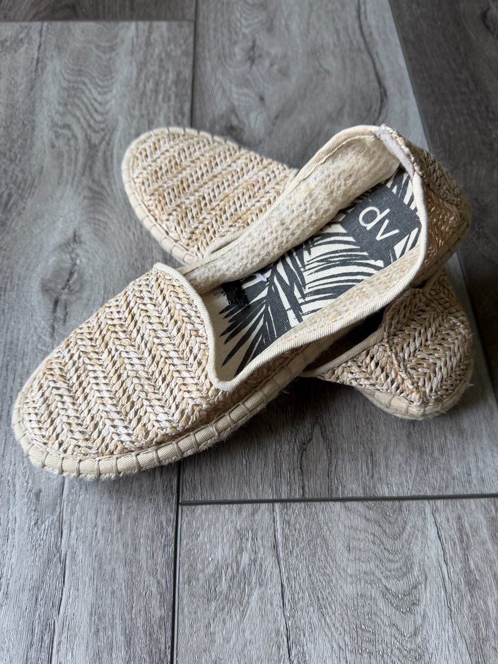 Dolce Vita Woven Espadrille Slip-Ons in Natural Beige- Vacation Ready!
